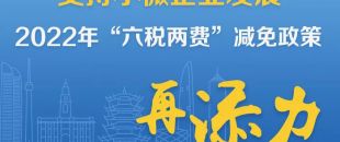 一圖了解：支持小微企業(yè)發(fā)展，2022年“六稅兩費(fèi)”減免政策再添力