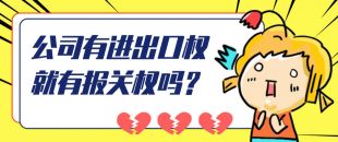 公司有進(jìn)出口權(quán)就有報(bào)關(guān)權(quán)嗎？